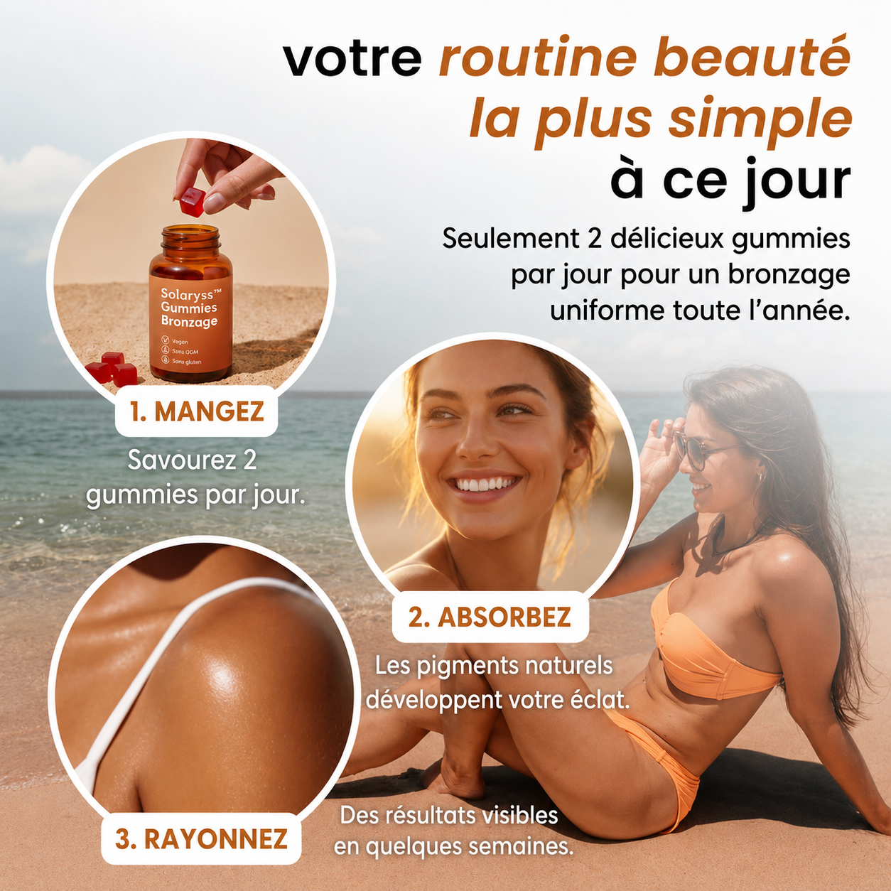 Gummies bronzage pour glow naturel 4